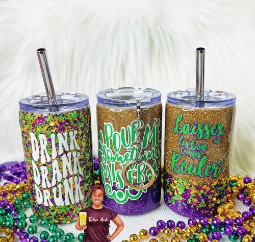 Custom Glitter Glam Keychain Mini Shot Tumbler